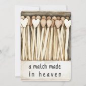 Hearts Match Made in Heaven Wedding   Kaart (Achterkant)