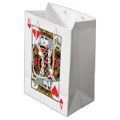 Hearts Medium Cadeauzakje (Achterkant Gekanteld)