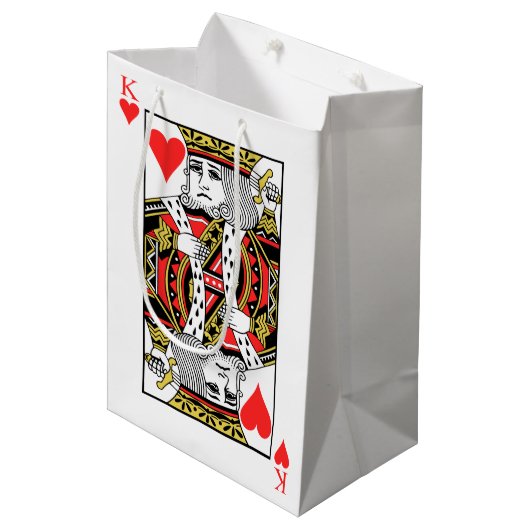 Hearts Medium Cadeauzakje (Voorkant Gekanteld)