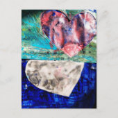 Hearts Mixed Media Briefkaart (Voorkant)