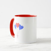 Hearts Modern Art Design Mok (Voorkant links)