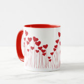 Hearts Modern Art Design Mok (Voorkant links)