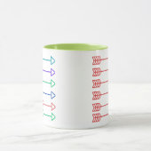 Hearts Modern Art Design Mok (Midden)