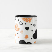 Hearts Modern Art Design Mok (Midden)