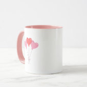 Hearts Modern Art Design Mok (Voorkant links)