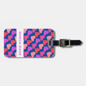 HEARTS Modern Groovy Valentijn Bruidsmeisje CUSTOM Bagagelabel (Voorkant horizontaal)