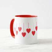 Hearts Moderne Kunst Mok (Voorkant links)