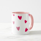 Hearts Moderne Kunst Mok (Voorkant rechts)