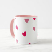 Hearts Moderne Kunst Mok (Voorkant links)