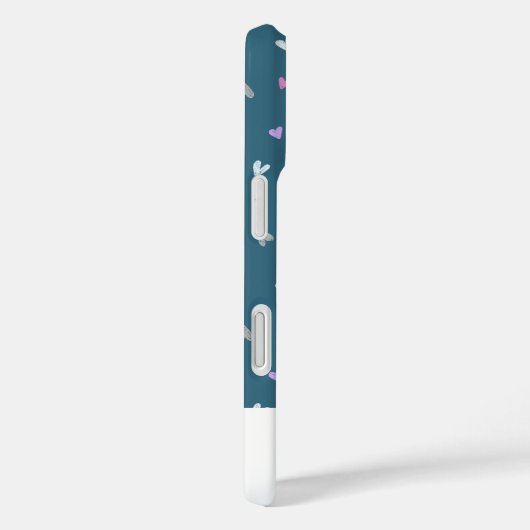 Hearts Moderne Monogram iPhone Case (Achterkant / Rechts)