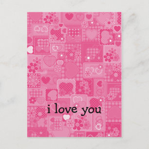 Hearts Mosaic Briefkaart