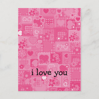 Hearts Mosaic Briefkaart