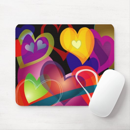 Hearts Mousepad Muismat (Met muis)