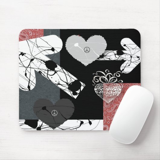Hearts Mousepad Muismat (Met muis)