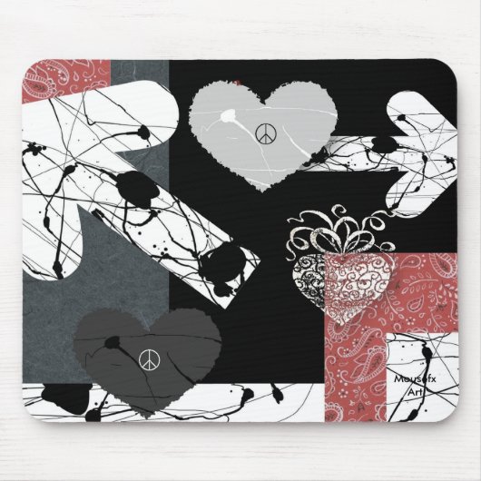 Hearts Mousepad Muismat (Voorkant)