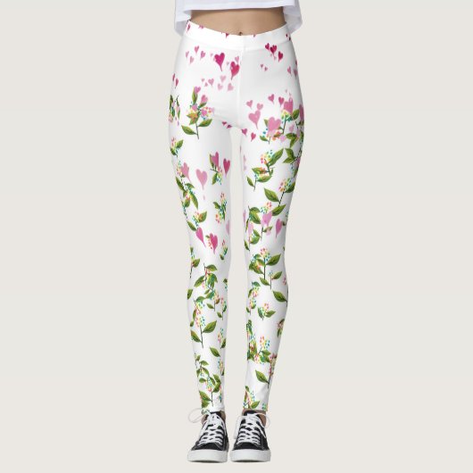 Hearts n Flowers Leggings (Voorkant)