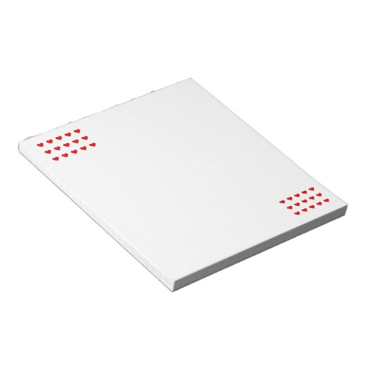 Hearts Notepad Notitieblok (Schuin)