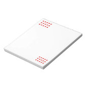 Hearts Notepad Notitieblok (Linkerzijde)