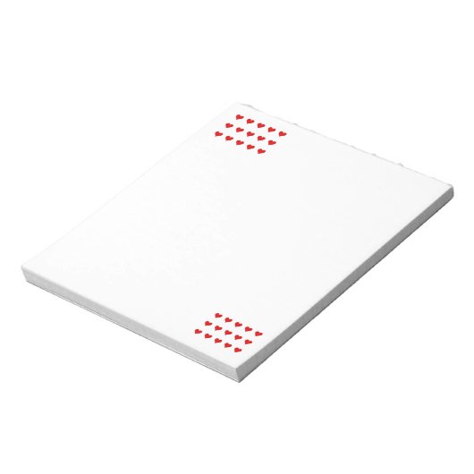 Hearts Notepad Notitieblok (Linkerzijde)