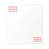 Hearts Notepad Notitieblok (Voorkant)