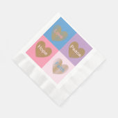 Hearts of Faith Love Hope Peace Coined Servetten (Hoek)