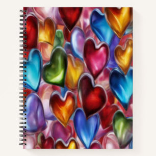 Hearts of Glass - Spiral Notitieboek