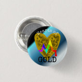 Hearts of Gold - Pride Button (Voorkant /achterkant)