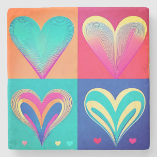 Hearts of Harmony Stenen Onderzetter