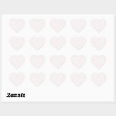 Hearts of Hearts Lichtroze Stickers (Vel)