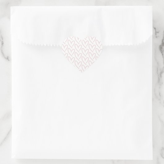 Hearts of Hearts Lichtroze Stickers (Tas)