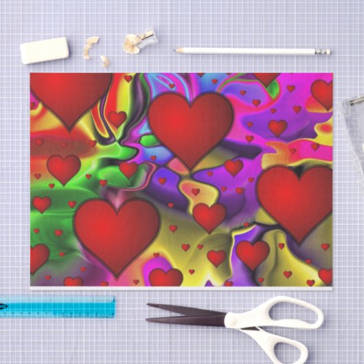 Hearts of Love tissuepapier (Craft)