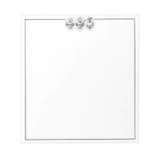 Hearts of the Holy Family Border JMJ Notepad Notitieblok