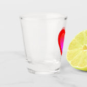 Hearts Ombre Red Pink Valentijnsdag 4Elle Shot Glas (Links)