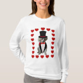 Hearts On Fire voor jou Poedel Dames T-shirt (Voorkant)