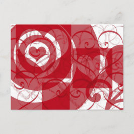 Hearts on Hearts Valentijn Briefkaart