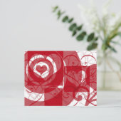 Hearts on Hearts Valentijn Briefkaart (Staand voorkant)