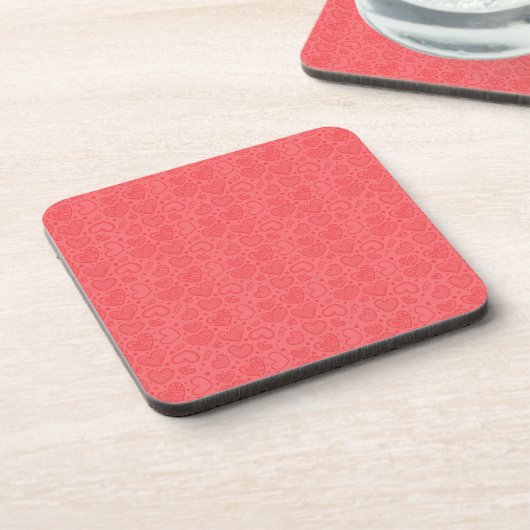 Hearts Onderzetter Love - Red (Linkerzijde)