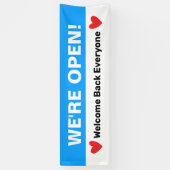 Hearts Open voor Bedrijven Spandoek (Verticaal)