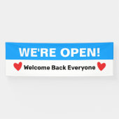 Hearts Open voor Bedrijven Spandoek (Horizontaal)