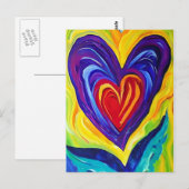 Hearts painting briefkaart (Voorkant / Achterkant)