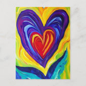 Hearts painting briefkaart (Voorkant)