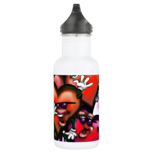 Hearts Party Waterfles (Rechts)