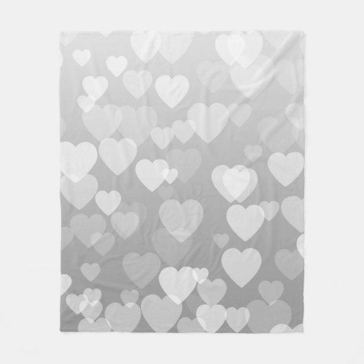 Hearts Patroon 17 Fleece Deken (Voorkant)