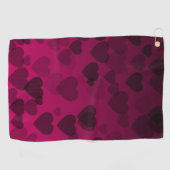 Hearts Patroon 18 Golfhanddoek (Horizontaal)