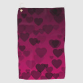 Hearts Patroon 18 Golfhanddoek (Voorkant)