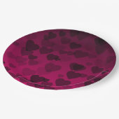 Hearts Patroon 18 Papieren Bordje (Gekanteld)