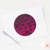 Hearts Patroon 18 Ronde Sticker (Envelop)