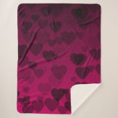Hearts Patroon 18 Sherpa Deken (Voorkant)