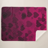 Hearts Patroon 18 Sherpa Deken (Voorkant (horizontaal))