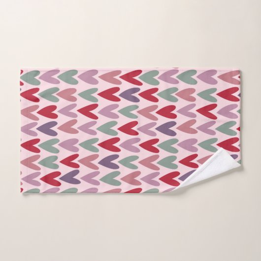 Hearts Patroon 1 Bad Handdoek (Handdoek)